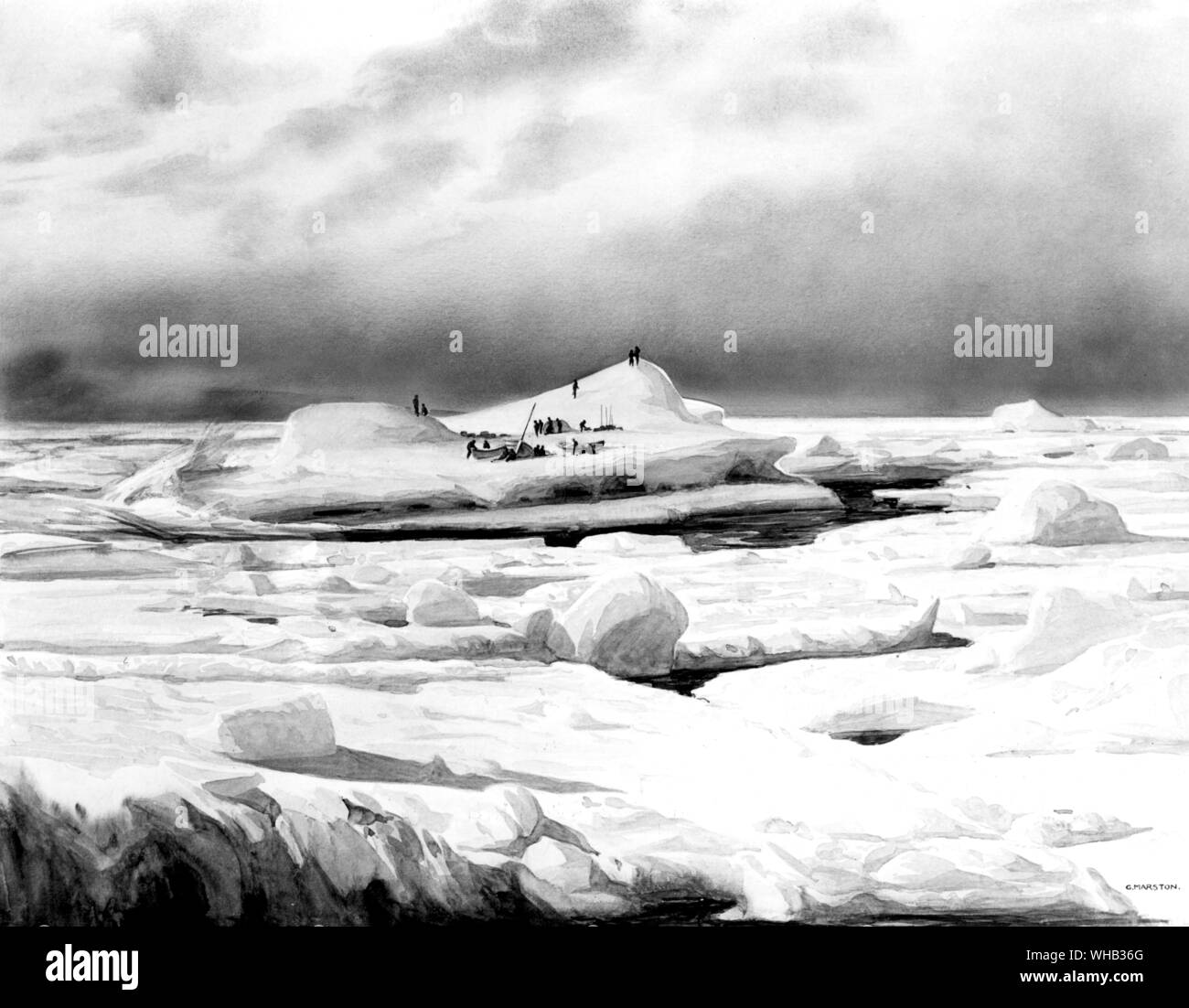 Shackleton expedition Stock Photo