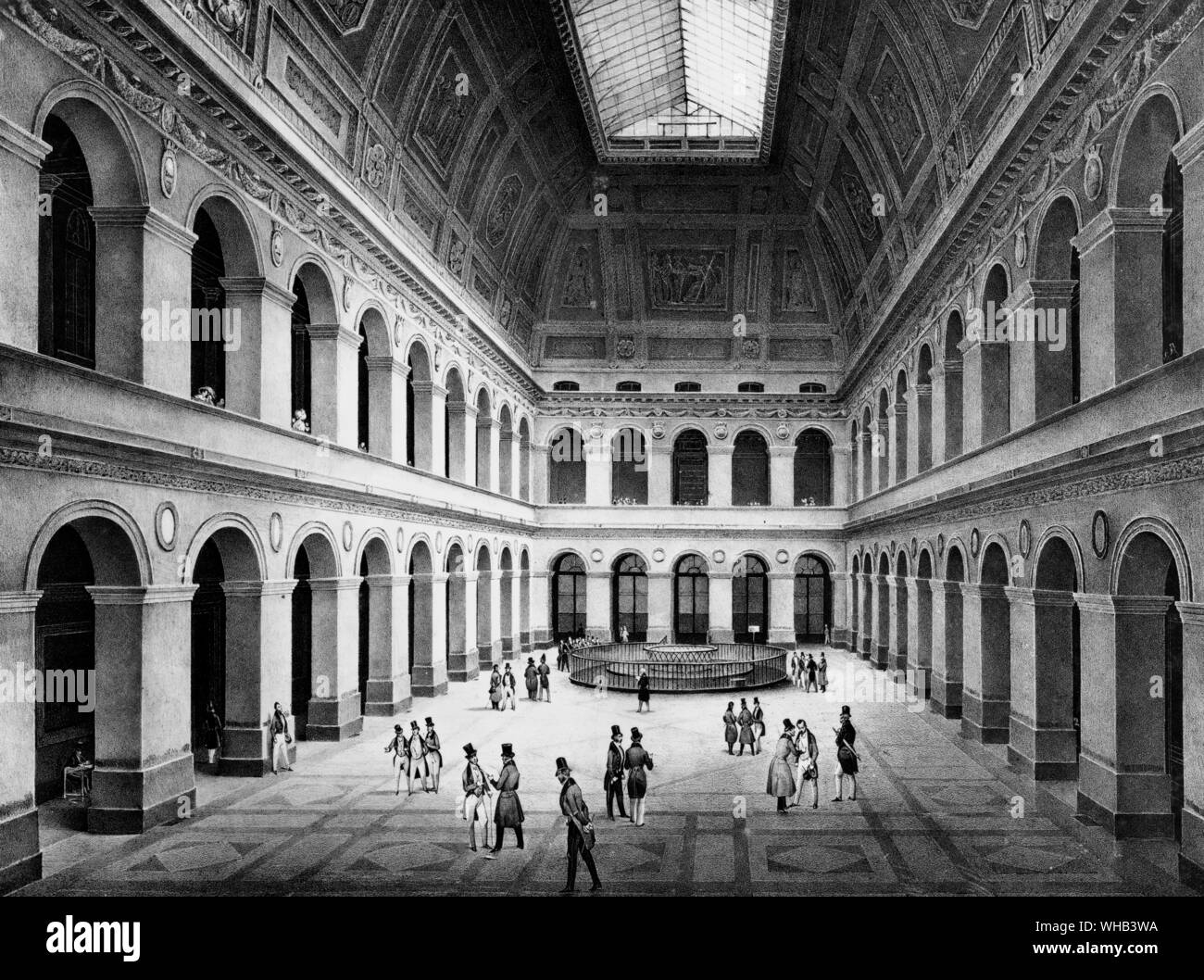 Interior of the bank in Paris Stock Photo