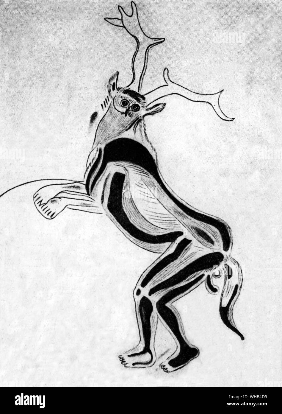 Prehistoric sorcerer. Stock Photo