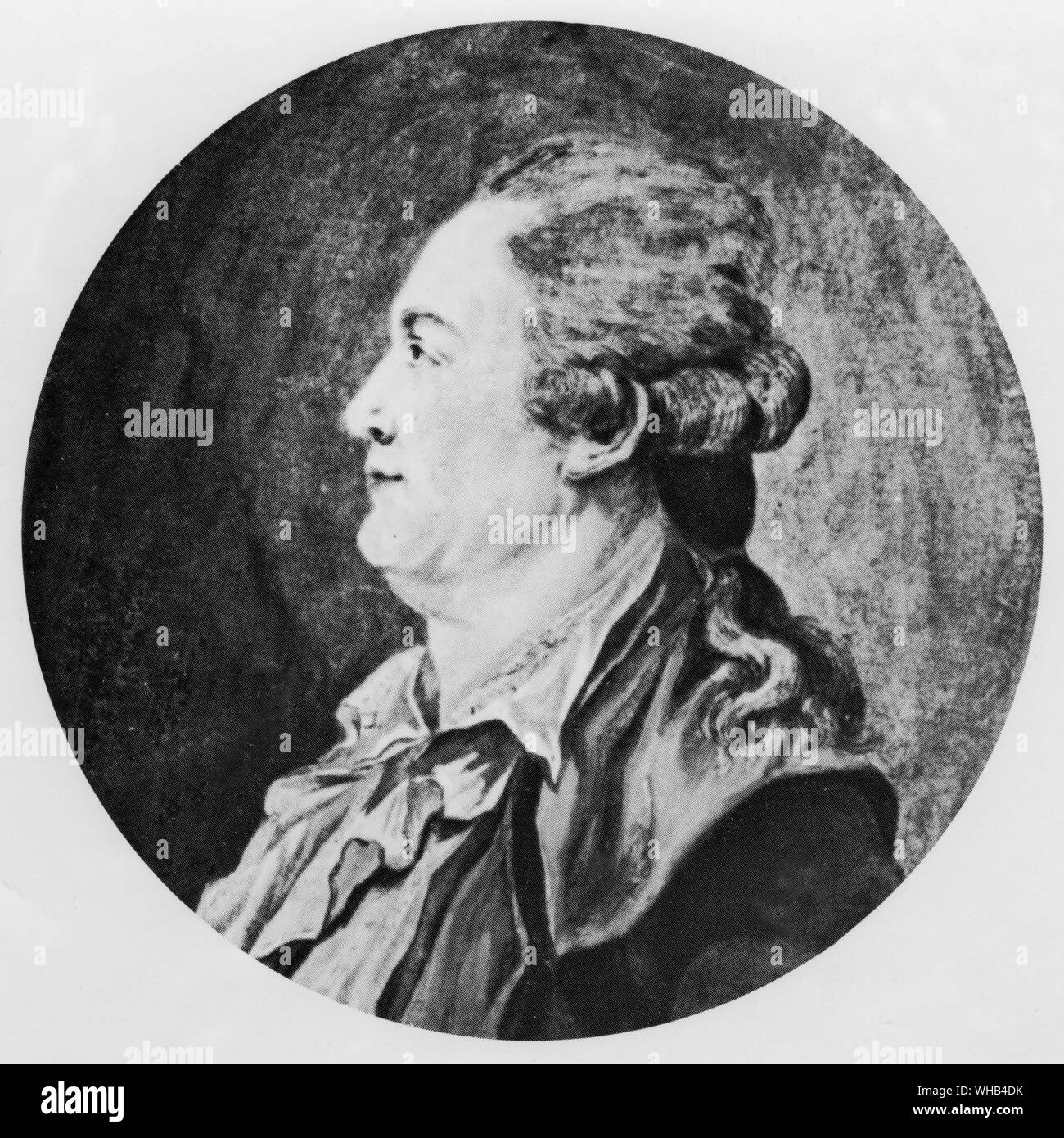Friedrich Anton Mesmer - the originator of mesmerism - Franz Anton Mesmer (May 23, 1734 - March 5, 1815) discovered what he called magnétisme animal (animal magnetism) and others often called mesmerism. The evolution of Mesmer's ideas and practices led James Braid (1795-1860) to develop hypnosis in 1842, his name being the route of the English verb 'mesmerize'.. Stock Photo