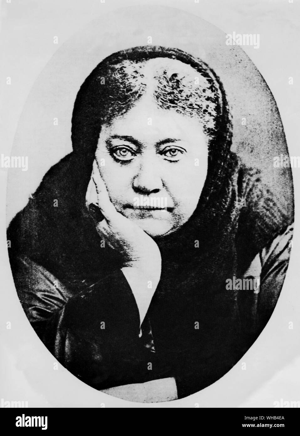 Elena Petrovna Gan (also Hélène, July 30 - July 31, 1831 (O.S.) (August 12, 1831 (N.S.)) - May 8, 1891 London), better known as Helena Blavatsky or Madame Blavatsky, born Helena von Hahn, was a founder of the Theosophical Society.. Stock Photo