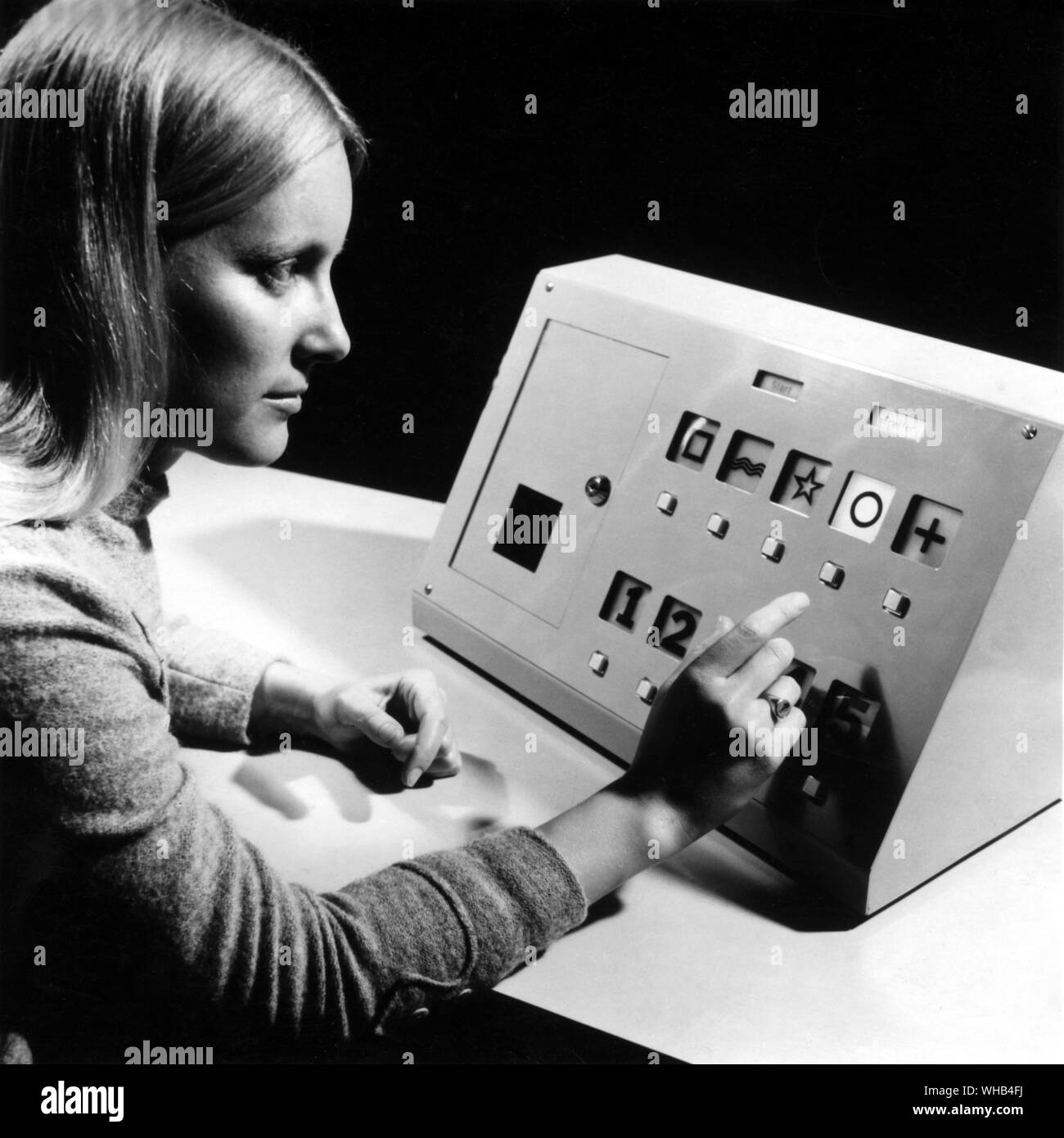 Prismaton-70 machine used in Germany to test for extra-sensory perception. Stock Photo