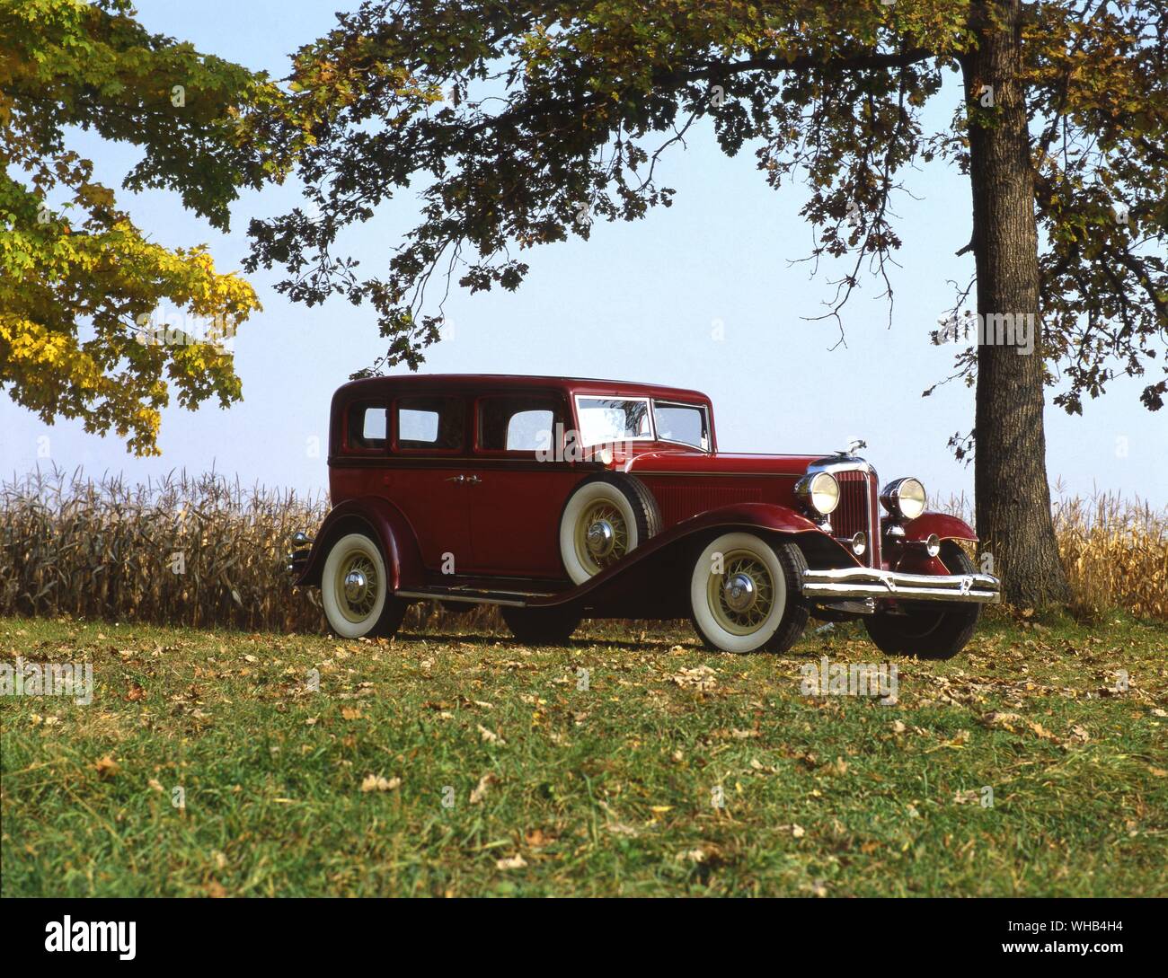 c. 1931 car - Lincoln Auburn Cord Duesenberg Museum. Stock Photo