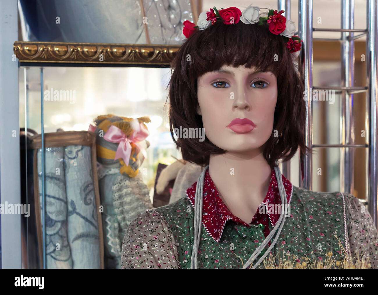 Female mannequin in a clothing store. Trading equipment female