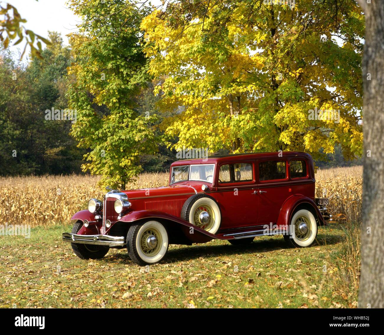 c. 1931 car - Lincoln Auburn Cord Duesenberg Museum. Stock Photo