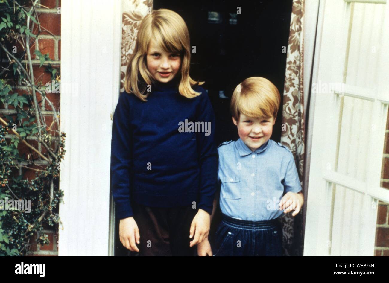 Diana Frances Spencer with her brother Charles. Born 1 July 1961 at Sandringham. Became Lady Diana Spencer in 1975. Engaged to Prince Charles 24 February 1981. Married to Prince Charles 29 July 1981. Separated from Charles 9 December 1992. Divorced 28 August 1996. Died 31 August 1997 in Paris. Stock Photo
