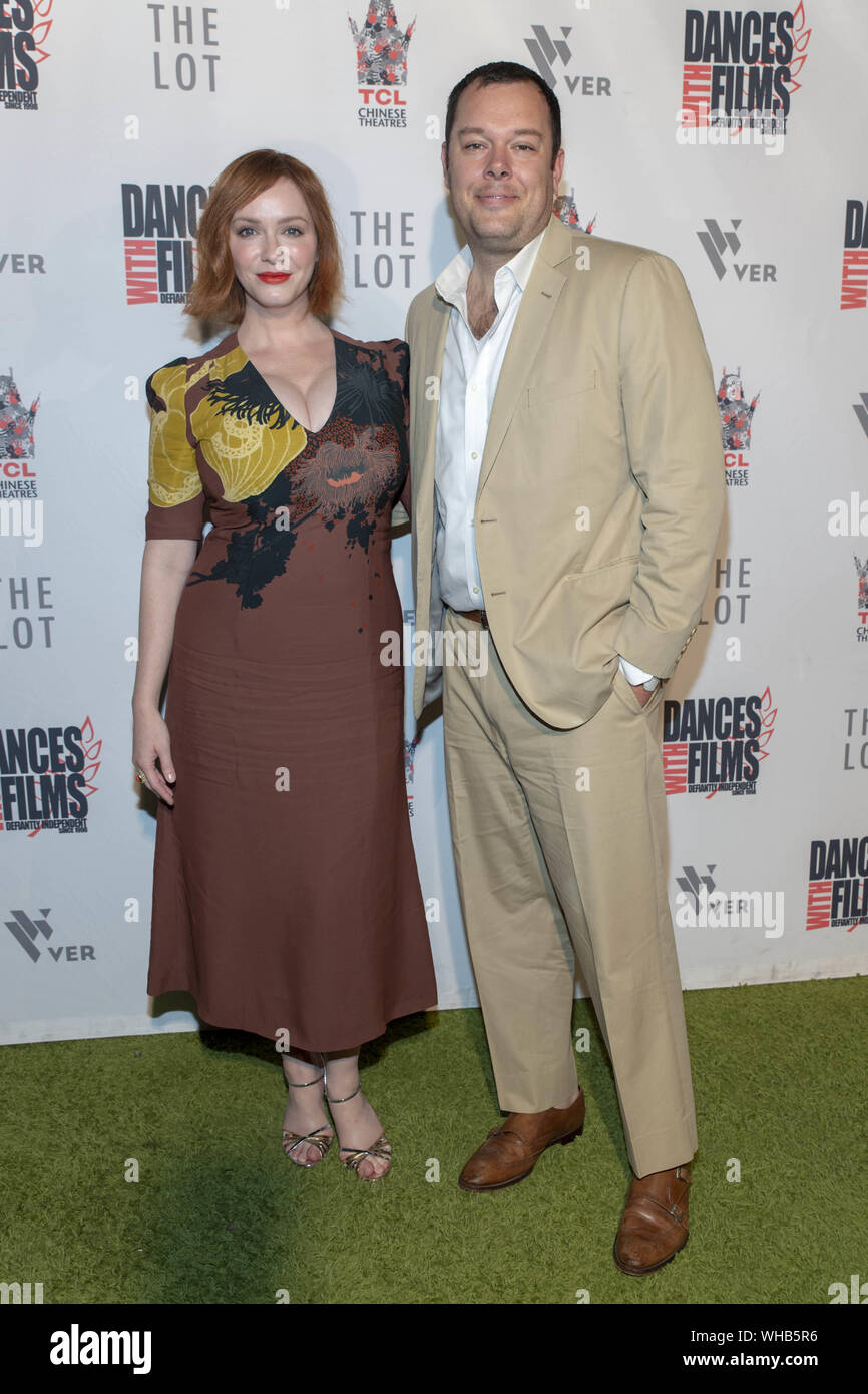 Hollywood, CA, USA. Christina Hendricks, Michael Gladis at 2018 Dances