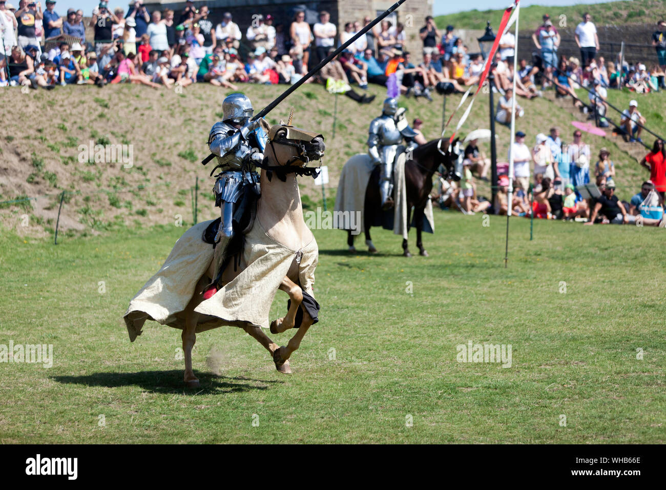 Mounted Knights in Armour, taking part in a Joust The Battle for Good