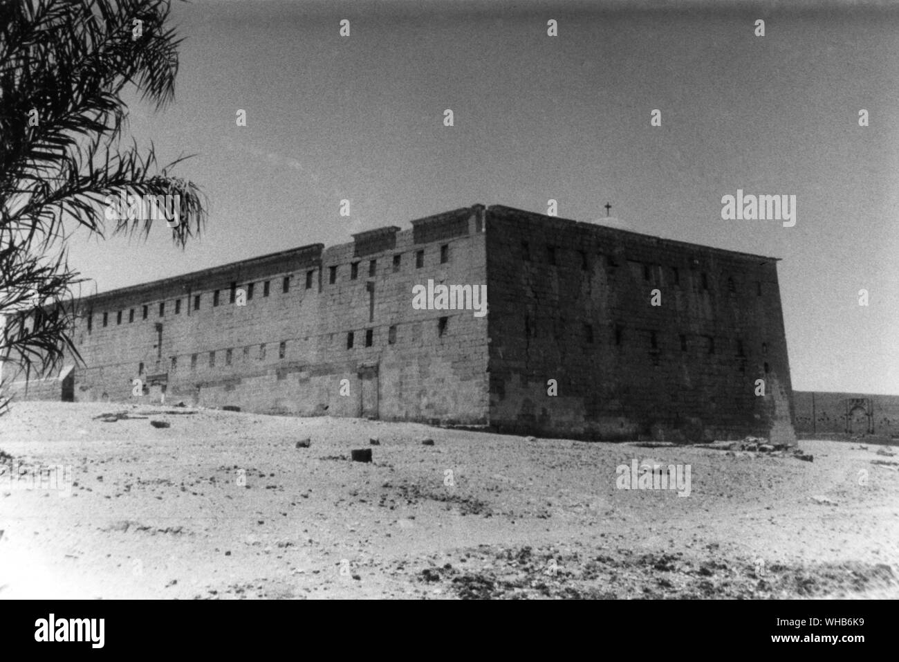 Monastery of Deir el Abiad - the Arabic name for White Monastery - near the village of Atripe.. Stock Photo