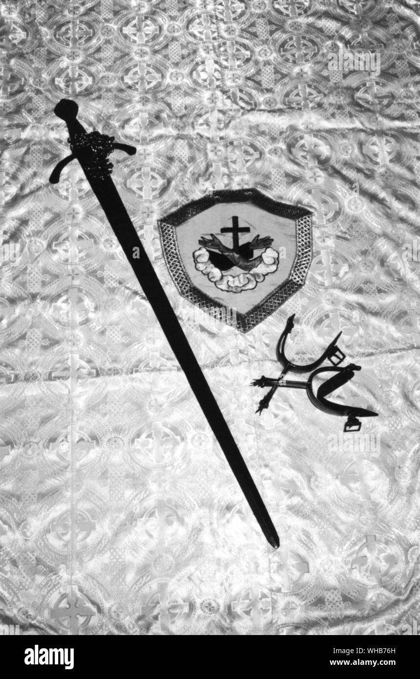 Sword and Spurs of Godfrey de Bouillon Stock Photo Alamy