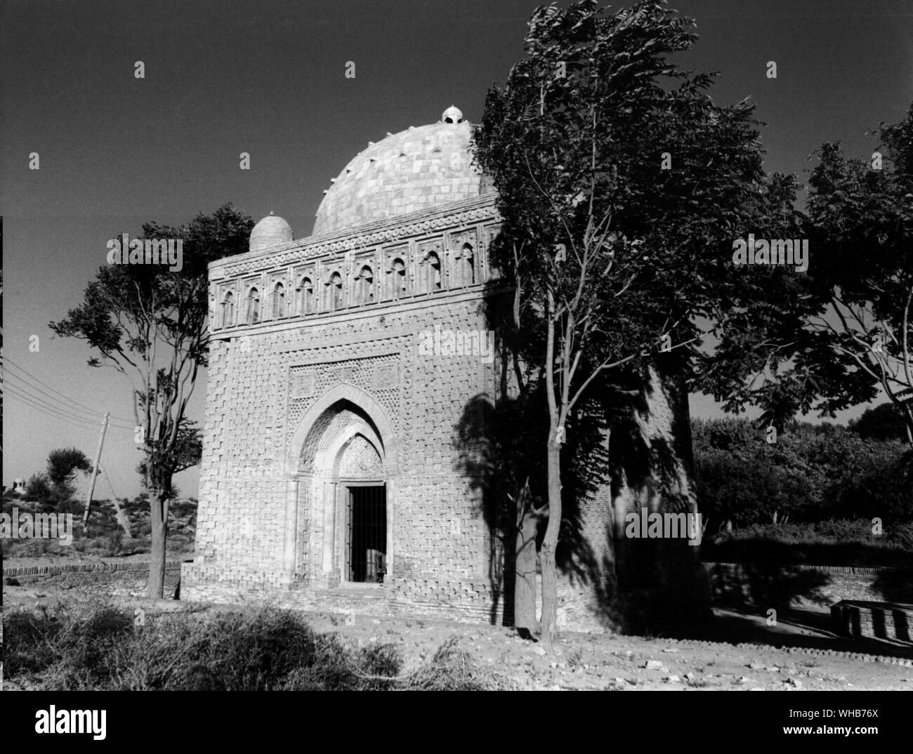 Mausoleum of Ismail Samani Bukhara Stock Photo