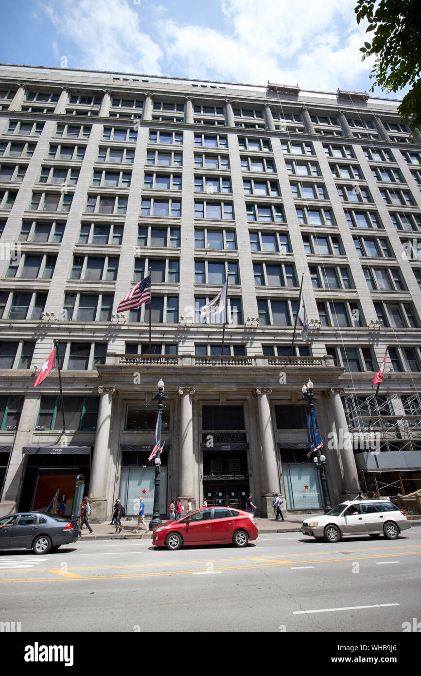 Macys on state street the marshall fields department store chicago illinois united states of america Stock Photo