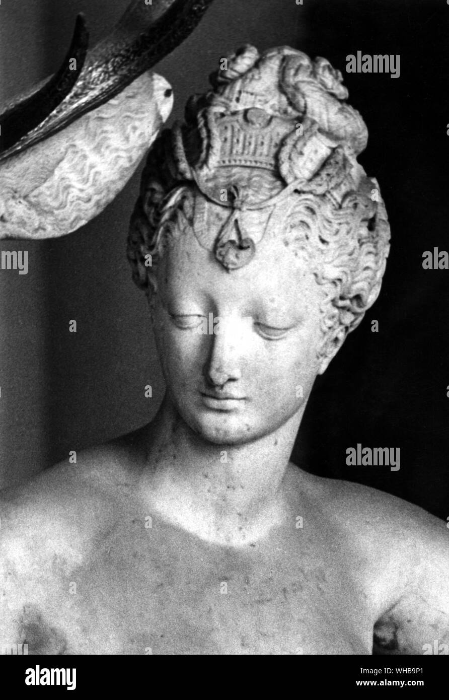detail - Diana of Anet , a contemporty sculpture once ascribed to Jean Goujon , sometimes said to represent Diane de Poitiers , the Dauphin's mistress Stock Photo