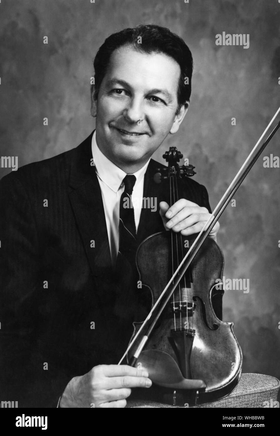 Alfio Micci - violinist. Stock Photo