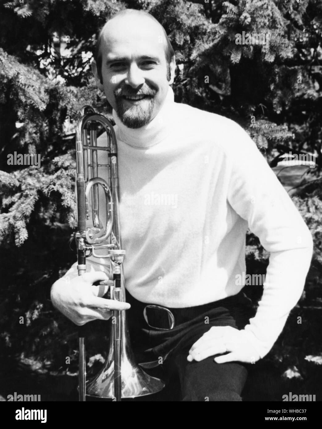 Ronald Barron - trombonist. Stock Photo