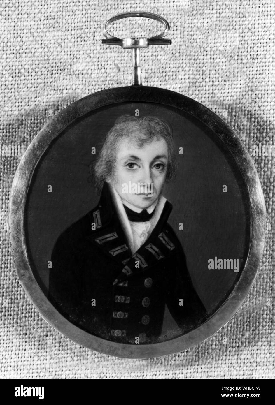 Portrait believed to be Nelson as an adolescent, artist unknown. Stock Photo