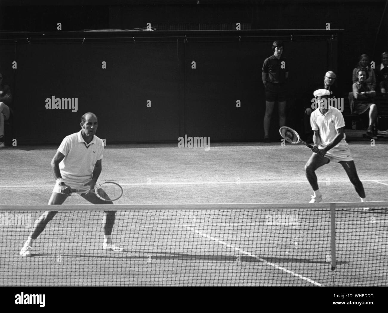 Mens doubles tennis players Black and White Stock Photos & Images Alamy