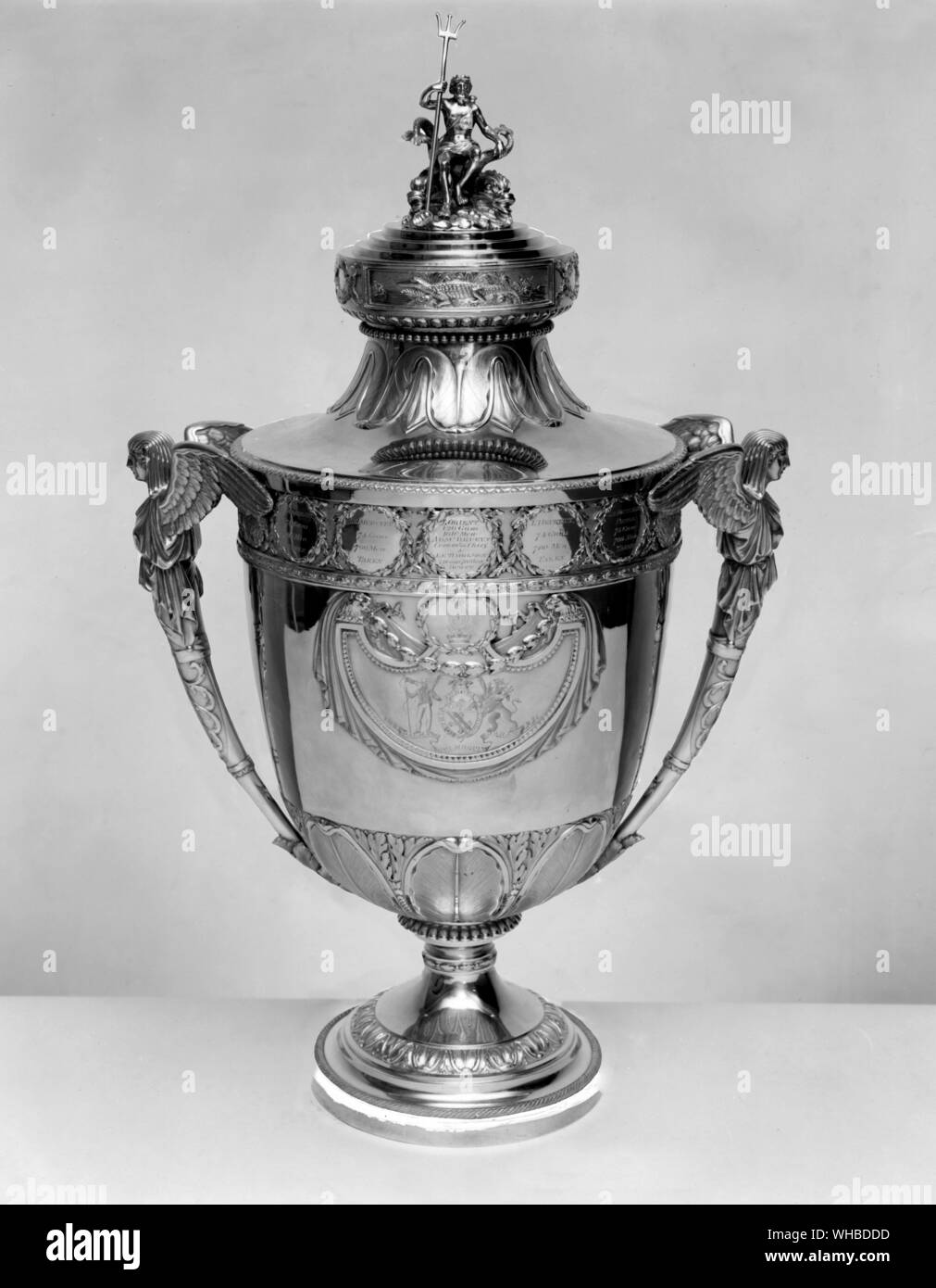 Silver cup presented to Nelson by the Turkey Company to Commemorate the Battle of the Nile Stock Photo