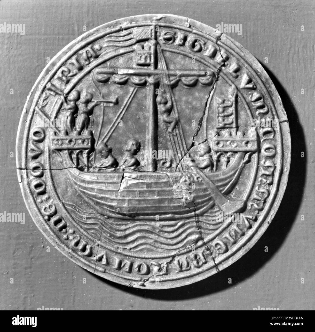 Seal of Dover 1305. Stock Photo