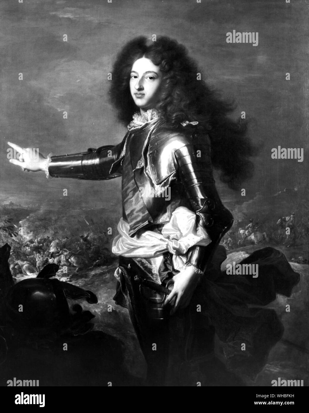 Hyacinthe Rigaud - Louis de France, The Duc de Bourgogne  1703 Stock Photo
