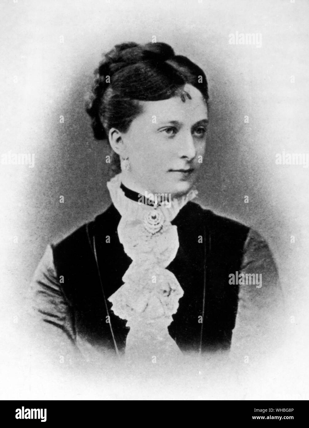 Princess Catherine Dolgoruky had an affair with the Tsar, Emperor Alexander II of all the Russias 1818 - 1881. Princess Catherine Dolgoruky (was created Princess Yurievsky) 1847 - 1922. Alexander and Catherine Dolgoruky were married just six weeks after the death of his first wife Princess Marie of Hesse and by Rhine. Alexander was assassinated in St Petersburg by a terrorists bomb.. Stock Photo