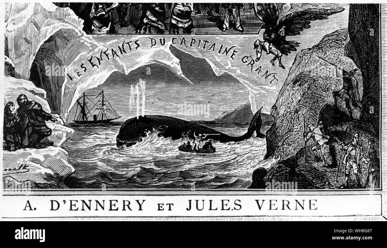 Les Enfants Du Capitane Grant. A. D'Ennery et Jules Verne Stock Photo