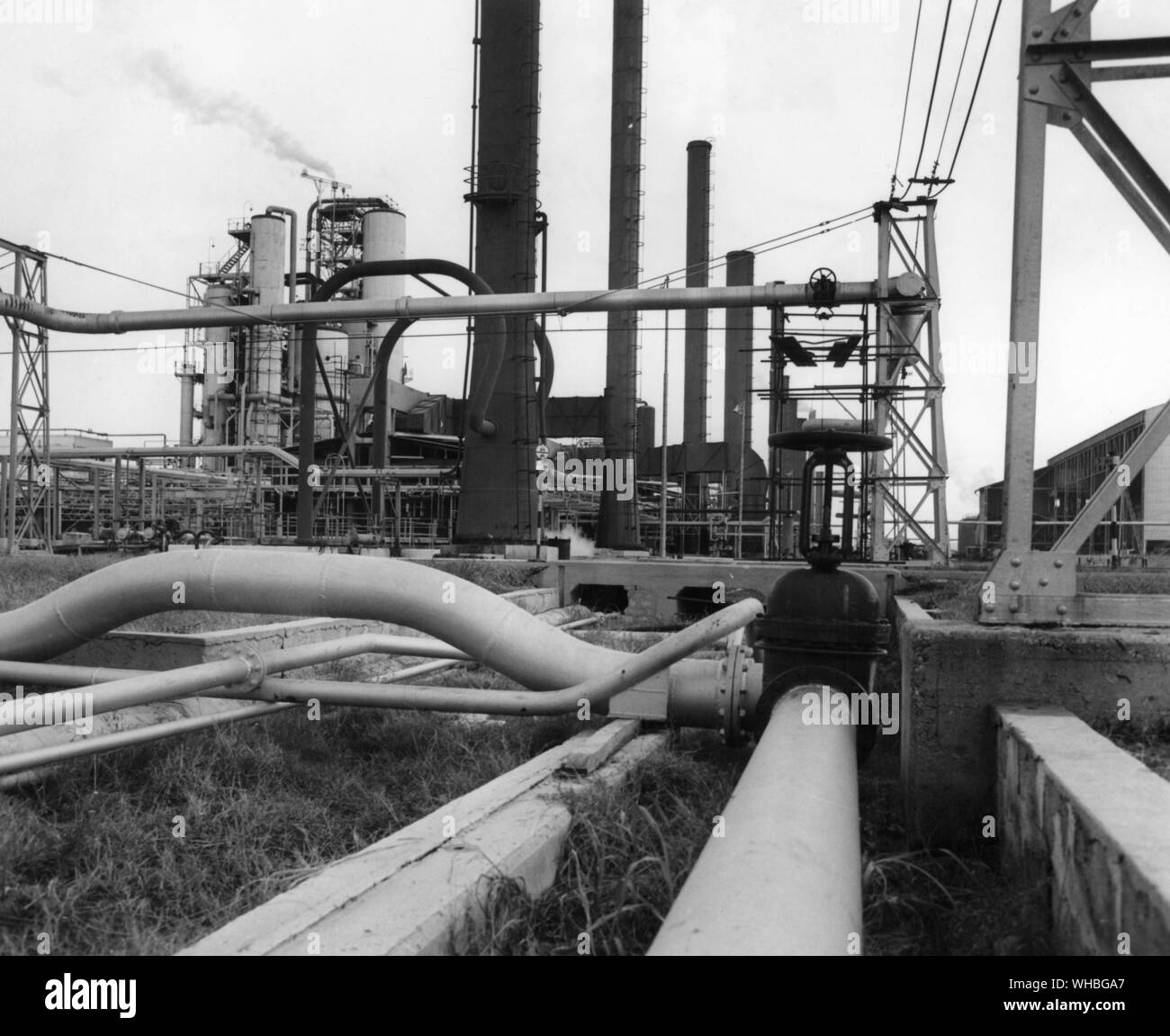 Oil refineries at Haifa , Israel Stock Photo