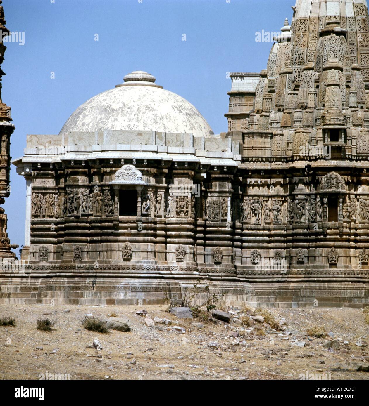 Chitta garh - Jain Temple beside Tower of Fame Stock Photo