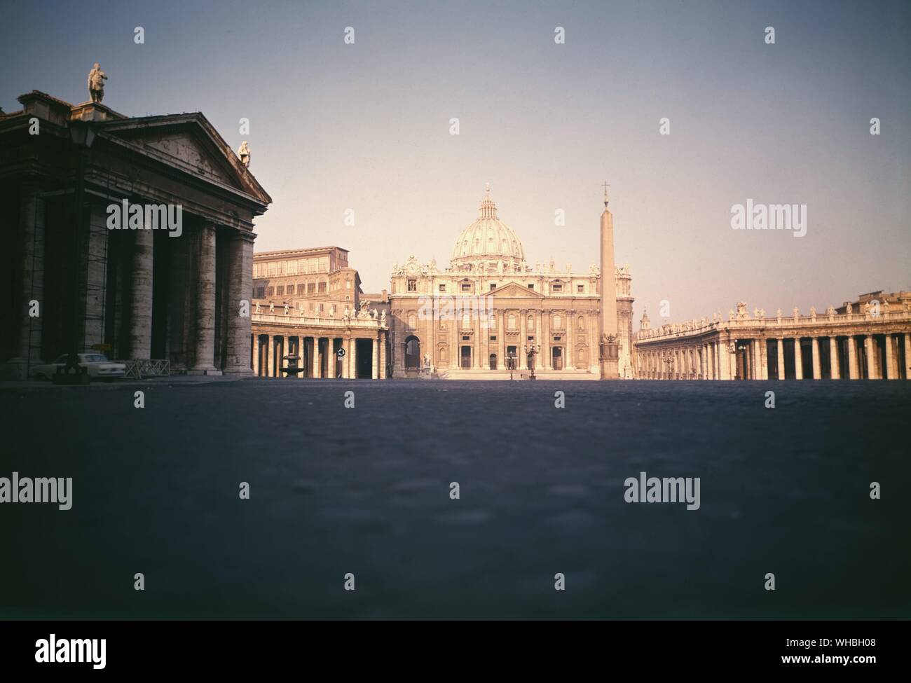 St. Peter's in Rome. Stock Photo