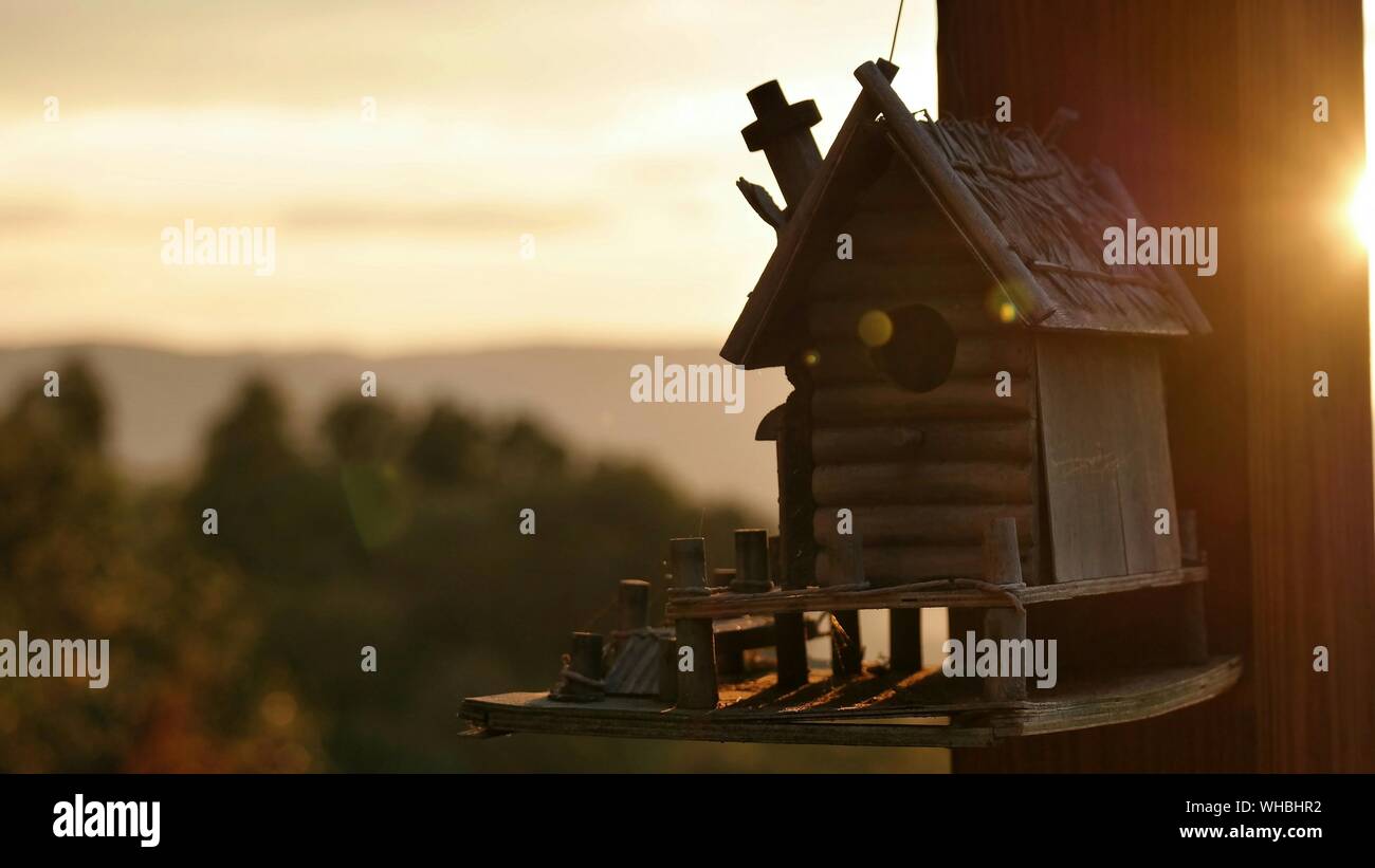 Birdhouse on pole hi-res stock photography and images - Alamy