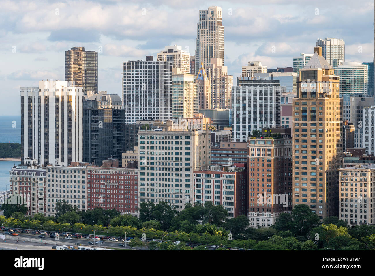 Skyline of the Gold Coast neighborhood Stock Photo Alamy