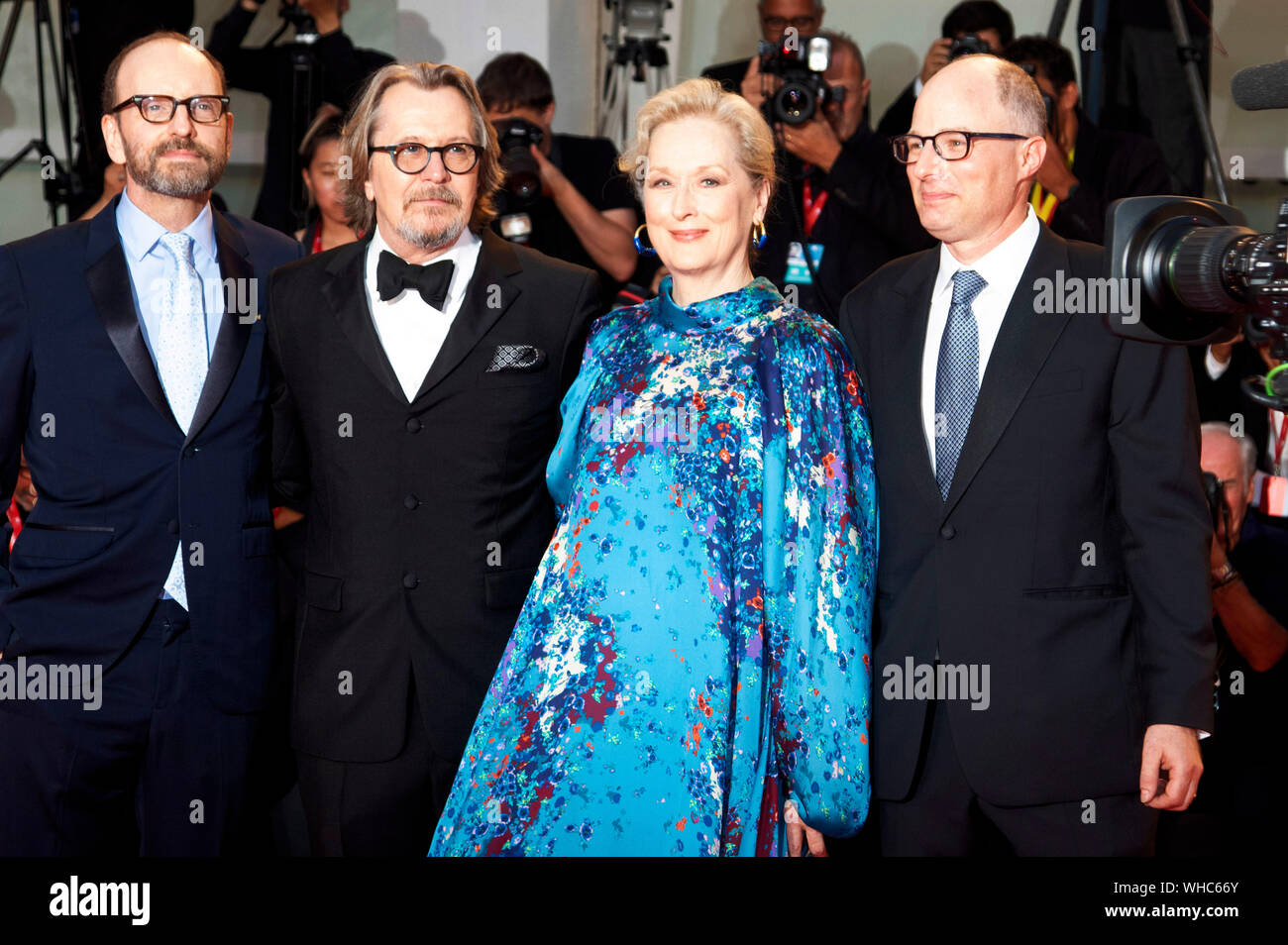 Venice, Italien. 01st Sep, 2019. Steven Soderbergh, Gary Oldman, Meryl