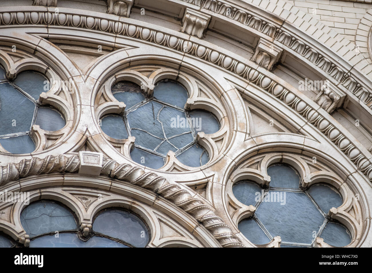 Exterior detail of St. Adalbert's church in Pilsen Stock Photo - Alamy