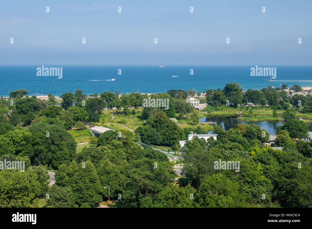 Aerial view of Lincoln Park Stock Photo Alamy