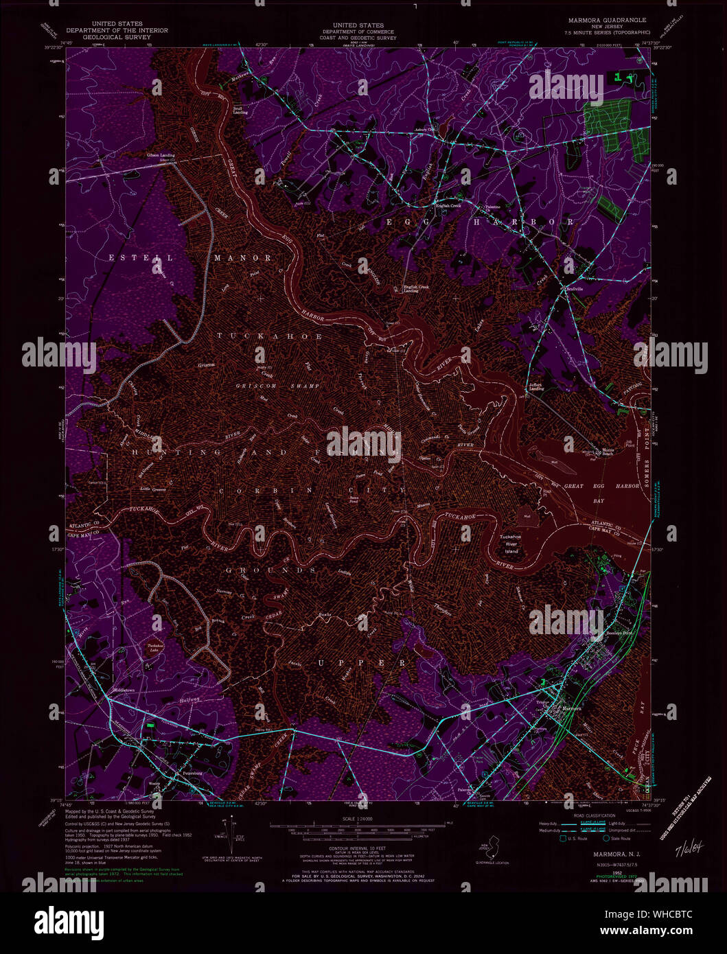 Map of marmora new jersey hires stock photography and images Alamy