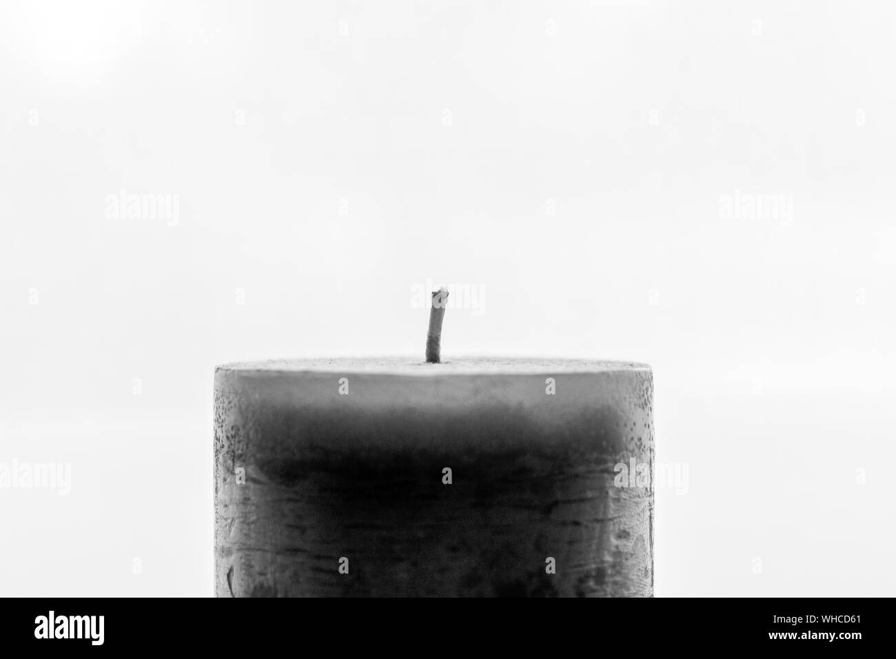 White candle unlit hires stock photography and images Alamy