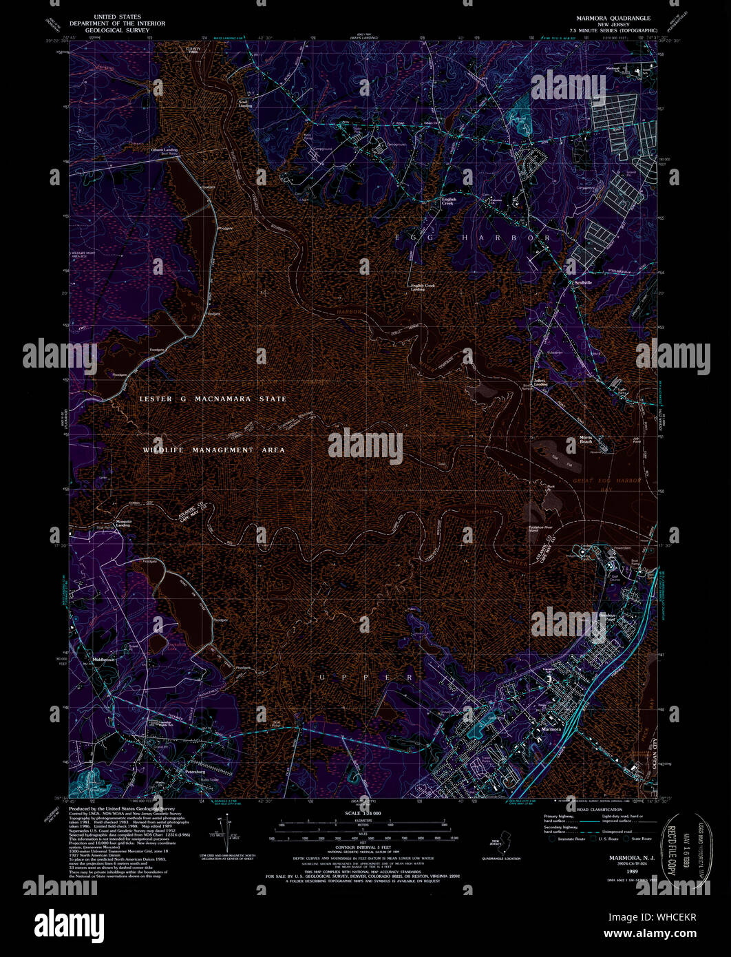 Map of marmora new jersey hires stock photography and images Alamy