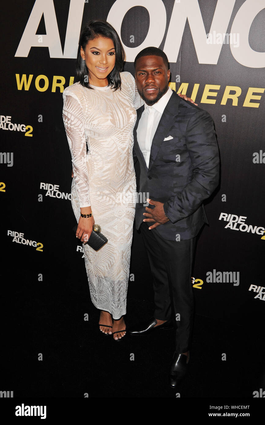 MIAMI BEACH, FL - JANUARY 06: Eniko Parrish, Kevin Hart attends World