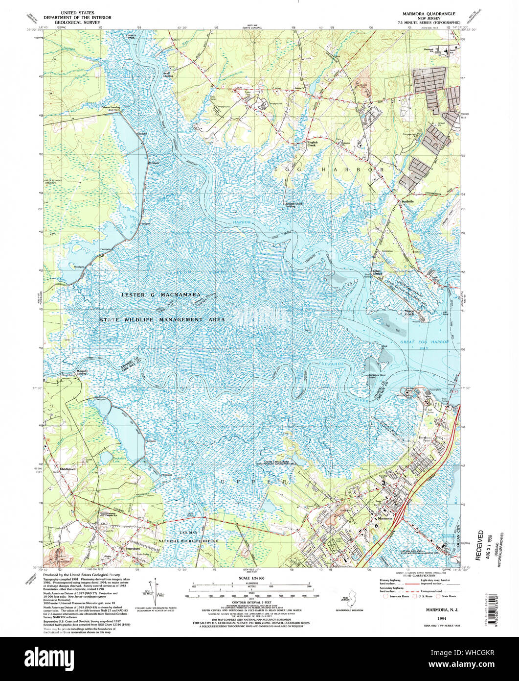 Marmora new jersey map hires stock photography and images Alamy