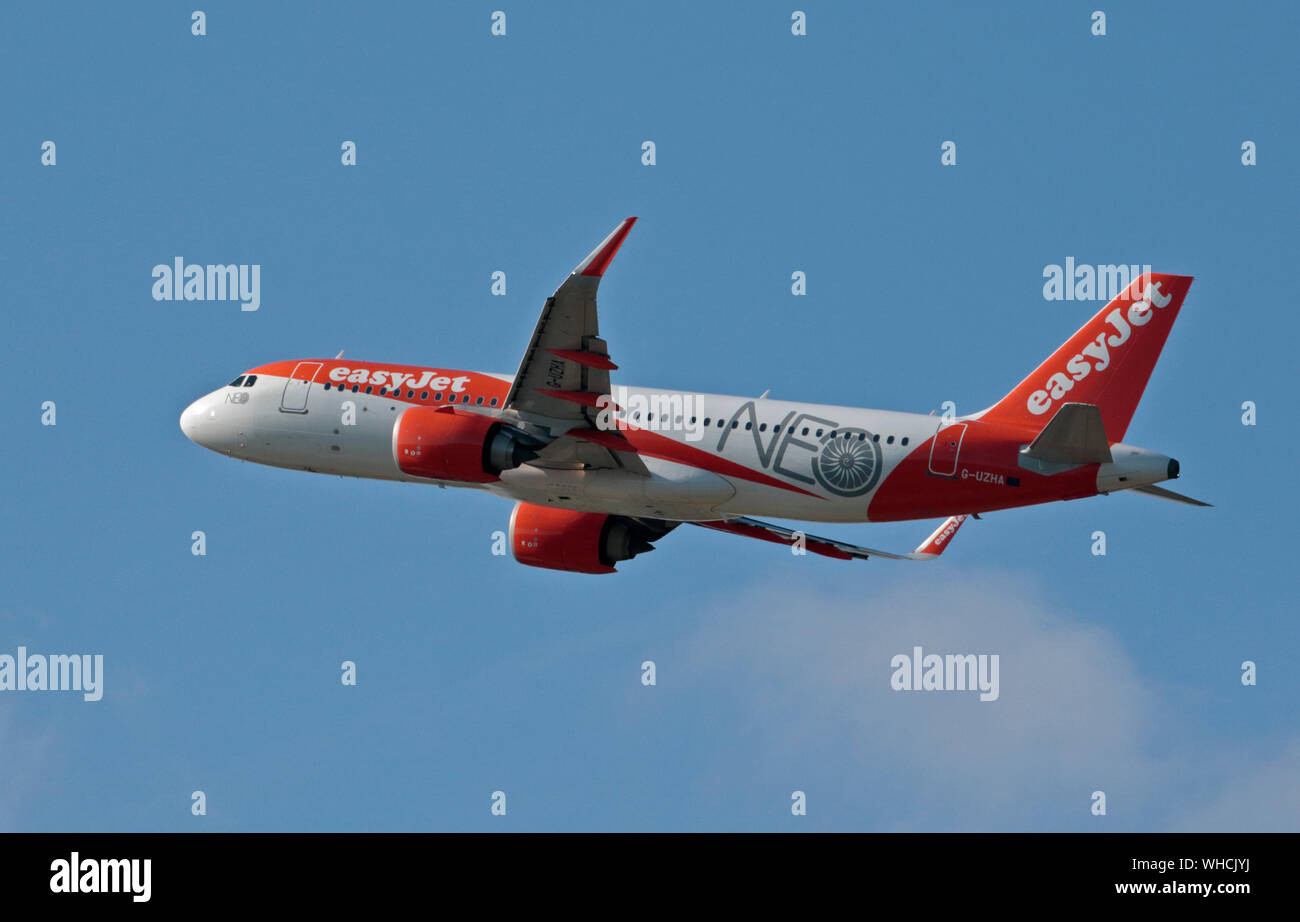 Easyjet Airbus A320-100 Neo, Gatwick, UK Stock Photo