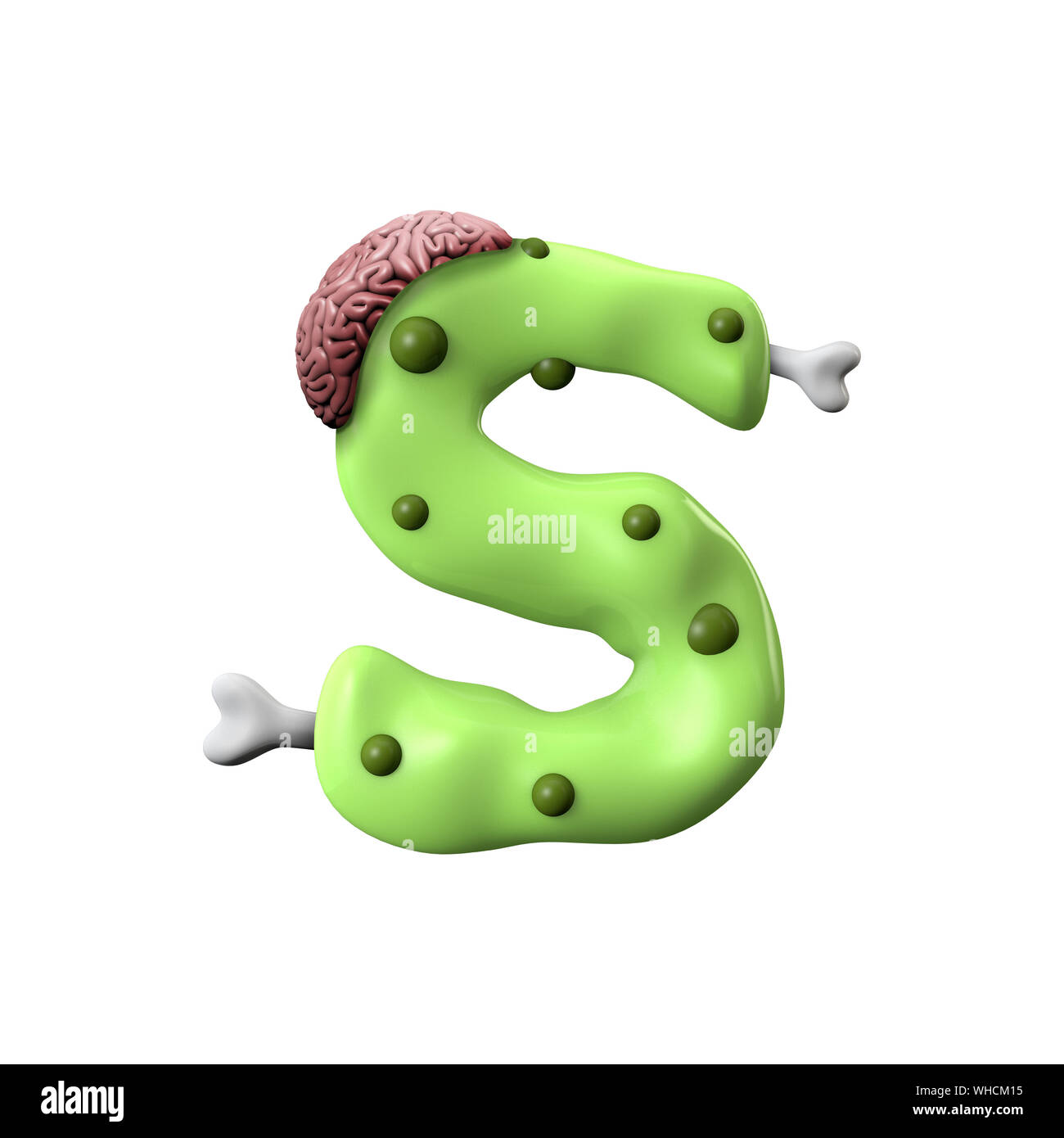 Letter zombie font monster alphabet hi-res stock photography and