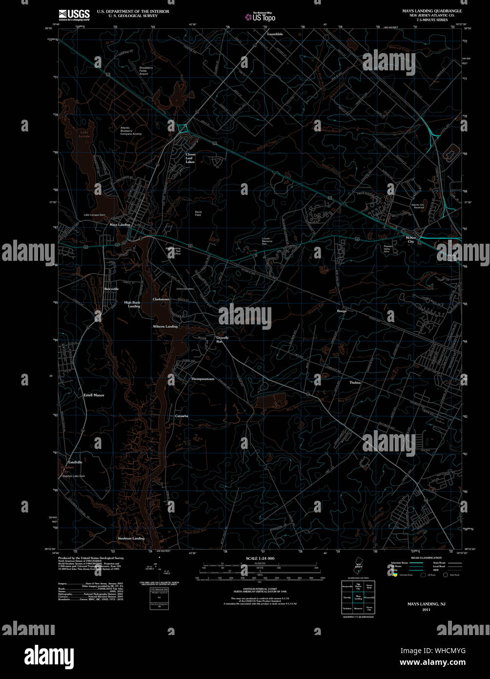 Mays landing map hires stock photography and images Alamy