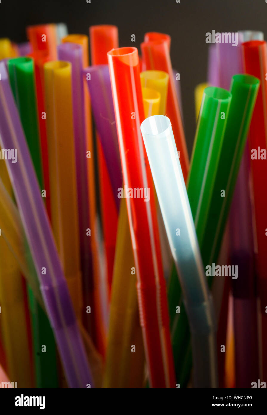 Plastic Drinking Straws Stock Photo Alamy