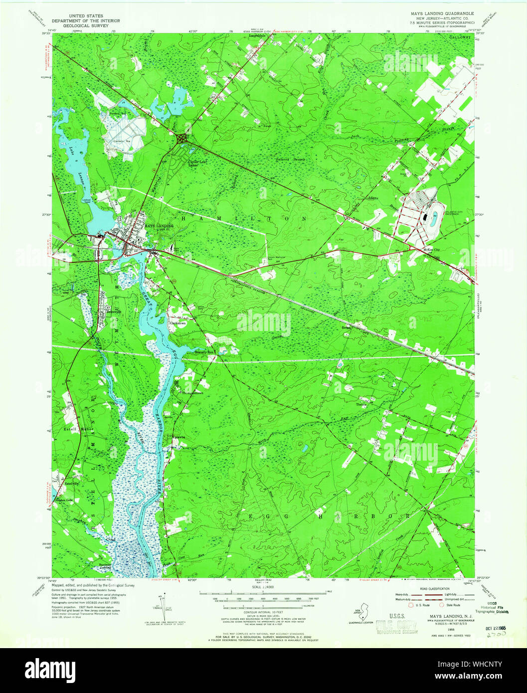 Map of mays landing hires stock photography and images Alamy