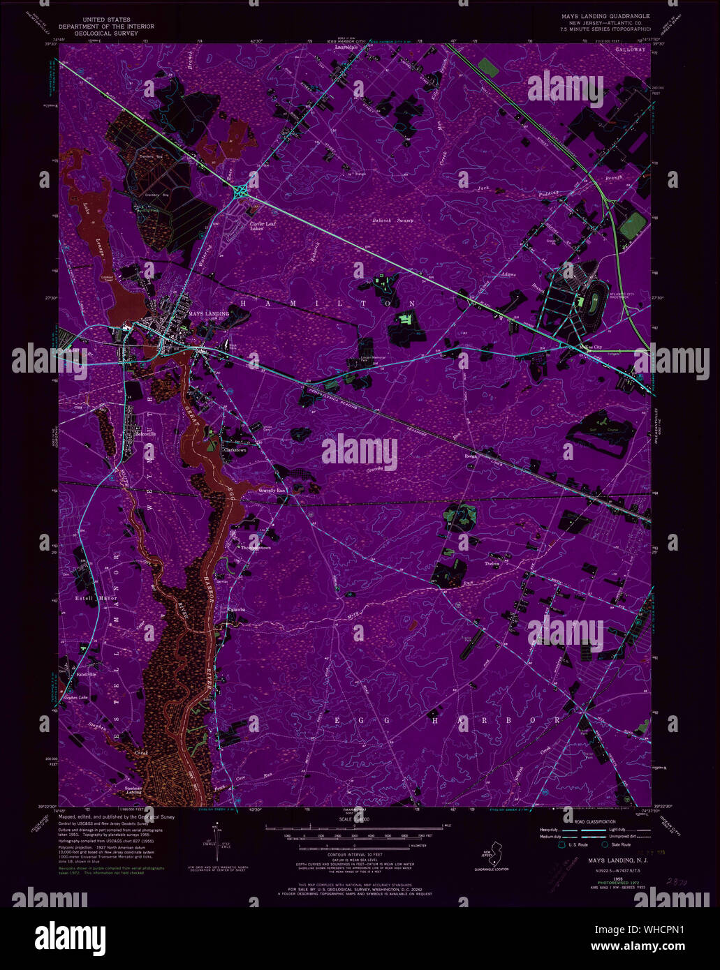 Map of mays landing hires stock photography and images Alamy
