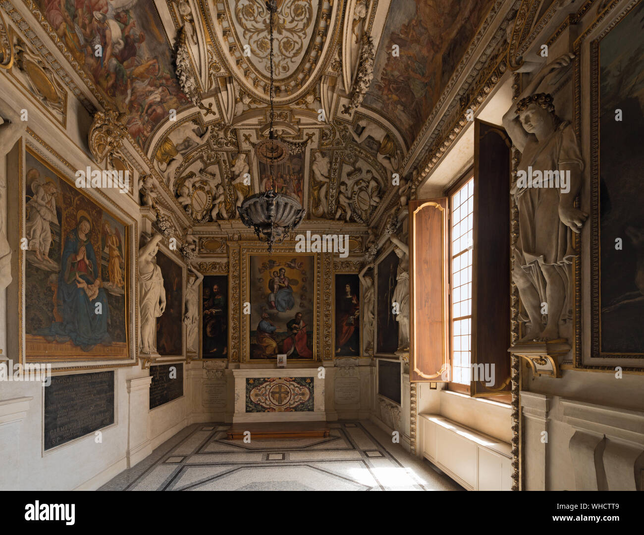 Chapel in Palazzo Conservatorio, Capitoline Museums, Rome, Italy Stock Photo