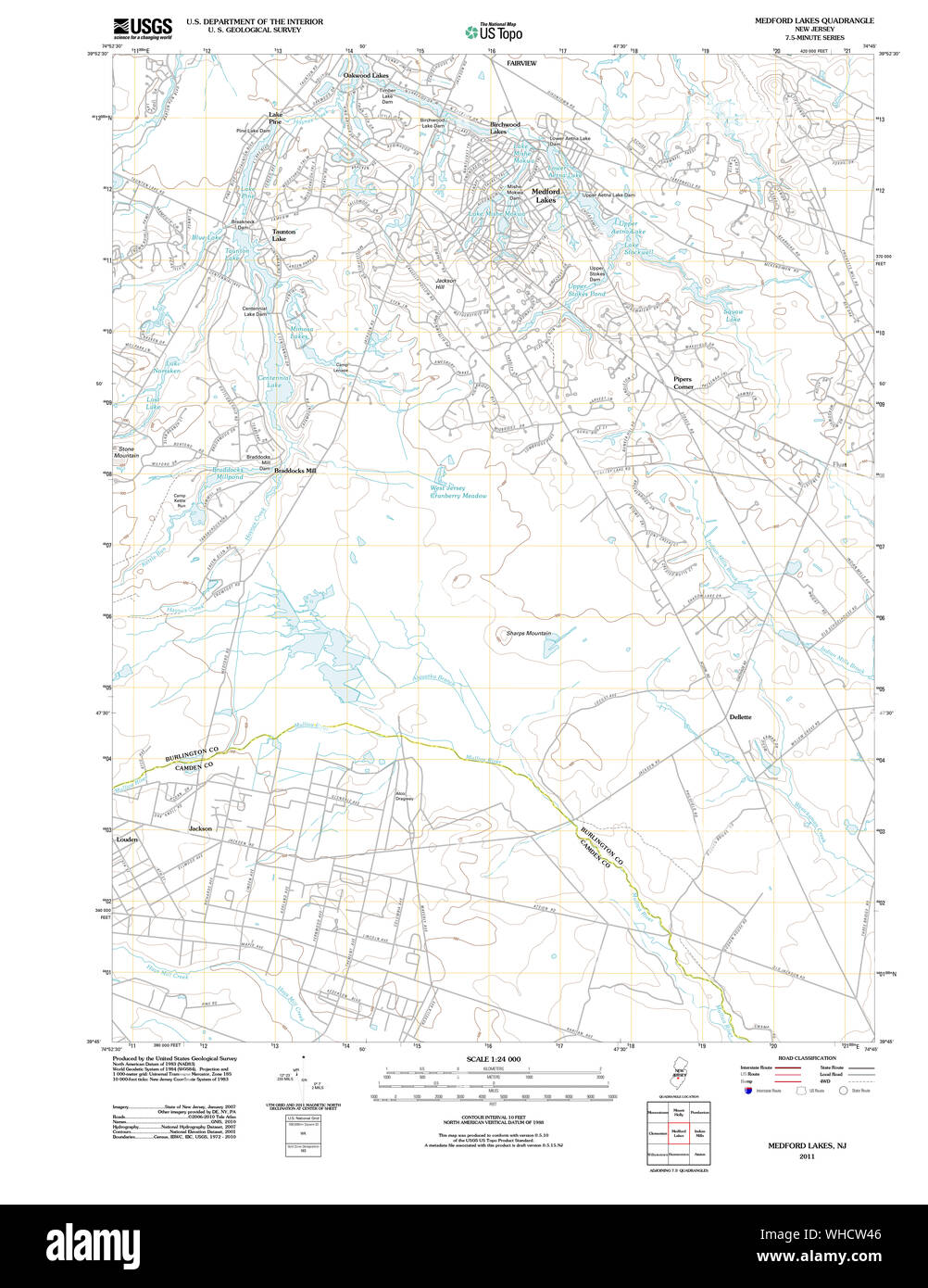 Medford new jersey map Cut Out Stock Images & Pictures Alamy