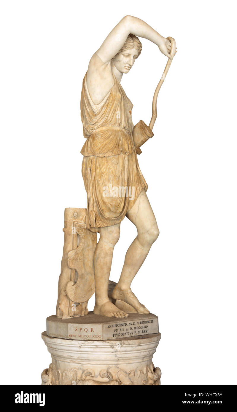 Amazon statue in Capitoline Museums, Rome, Italy. 10 BC-10 AD. Replica from an original by Phidias Stock Photo