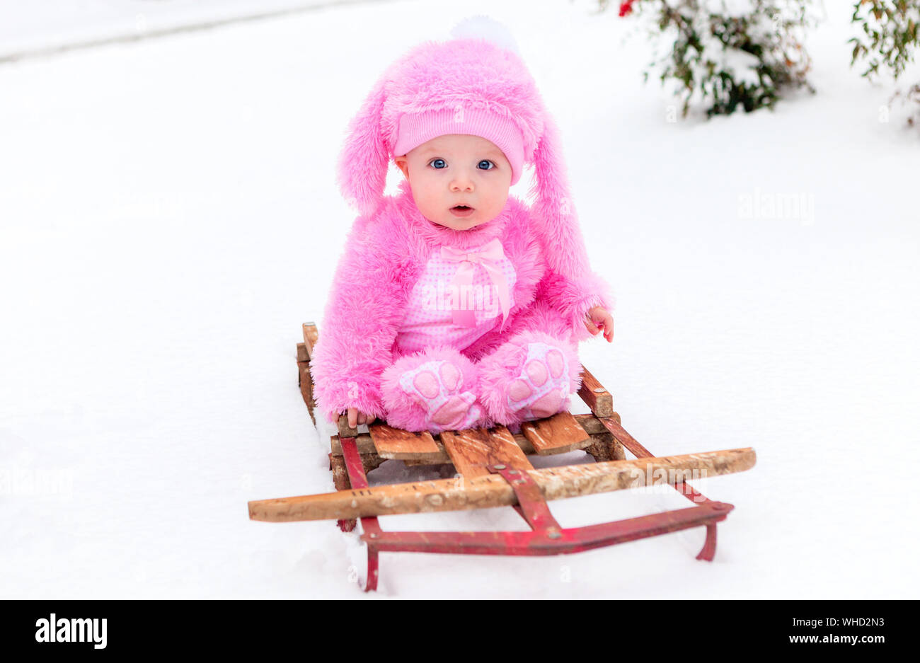 baby girl toboggan