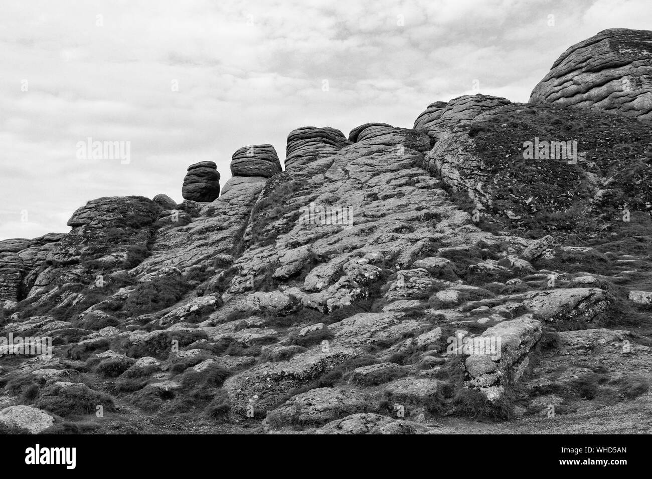 Cloudy dartmoor Black and White Stock Photos & Images Alamy